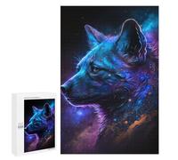 Picture Puzzle - Cosmic Wolf Portrait-23, Adult Tabletop Puzzle, 1000 PCS, Home Décor Activity - for Quiet Evenings And Focused Play
