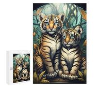 Picture Puzzle - Enchanted Forest Tiger, Challenging Puzzle for Adults, 1000 PCS, Winter Activity Gift - for A Rewarding Weekend Challenge