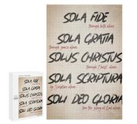 Picture Puzzle - Five Solas Print, Decorative Jigsaw for Grown-Ups, 1000 PCS, New Year Gift - for A Rewarding Weekend Challenge