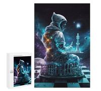 Picture Puzzle - Galactic Chess Master, Decorative Wooden Puzzle, 1000 PCS, Winter Gift, for Mindful Indoor Entertainment
