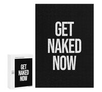 Picture Puzzle - Get Naked Now, Decorative Wooden Puzzle, 300 PCS, Winter Activity Gift - to Assemble, Frame And Display