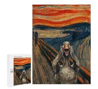 Picture Puzzle - Goose Screaming in Edvard Munch's The Scream, Decorative Jigsaw for Grown-Ups, 500 PCS, Seasonal Gift - to Assemble, Frame And Display