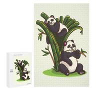 Picture Puzzle - Lazy Pandas, Adult Tabletop Puzzle, 1000 PCS, Screen-Free Activity - for A Rewarding Weekend Challenge