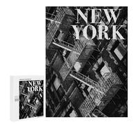 Picture Puzzle - NYC Fire Escapes, Decorative Jigsaw for Grown-Ups, 500 PCS, New Year Party Activity, for Mindful Indoor Entertainment
