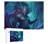 Picture Puzzle - Ocean's Enigmatic Guardian, Wooden Brain Teaser for Adults, 300 PCS, New Year Puzzle Gift, for Mindful Indoor Entertainment