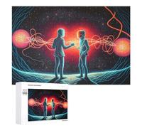Picture Puzzle - Quantum Entanglement A Cosmic Dance, Jigsaw Puzzle for Adults, 1000 PCS, Birthday Gift - for A Rewarding Weekend Challenge