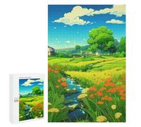 Picture Puzzle - Serene Countryside Scene, Decorative Jigsaw for Grown-Ups, 1000 PCS, New Year Gift - for A Rewarding Weekend Challenge