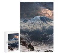 Picture Puzzle - Snow-Capped Mountain Landscape, Displayable Picture Puzzle, 1000 PCS, Festive Gift for Adults, for Screen-Free Relaxation at Home