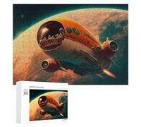 Picture Puzzle - Space Travel Journey to Mars, Decorative Wooden Puzzle, 300 PCS, Winter Gift, for Mindful Indoor Entertainment