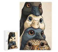 Picture Puzzle - Stack of Cute Birds, Decorative Jigsaw for Grown-Ups, 1000 PCS, Seasonal Gift - to Assemble, Frame And Display