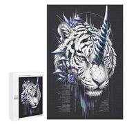 Picture Puzzle - Tiger Code, Wooden Jigsaw Puzzle for Adults, 1000 PCS, Thoughtful Present - for Quiet Evenings And Focused Play