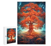 Picture Puzzle - Tree Bonsai Magic Landscap, Wooden Jigsaw Puzzle for Adults, 1000 PCS, Winter Gift, for Mindful Indoor Entertainment