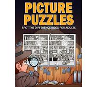 Picture Puzzles: Spot the Difference Book for Adults