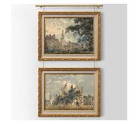 Picture Rail Hanging Kit with Heavy-Duty Hooks for Artwork and Photo Display