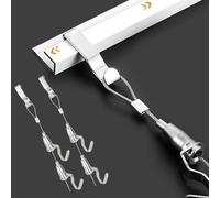 Picture Rail Hanging System Picture Hanging Track and Photo Display Rail, Heavy-Duty Picture Frame Hanging Kit for Gallery Exhibit