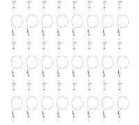 Picture Rail Hanging System with Hook, 66 lb (30 kg) Max Load, Adjustable Wire Hooks Kit, 6.6 ft (2 m) Length Cable with Loop, Picture Hanging Kit (24 Pack)