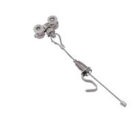 Picture Rail Hanging Wire, Hooks and Adjustable, 1/2/ 3/4/ 5/6/ 7/8/ 9/ 10pcs Photo String Kit, Mirror Hardware for Home/Office(11.5'/3.5m Cable,10pcs)