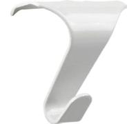 Picture Rail Hooks - Contemporary Finish - Gloss White 40mm x 45mm x 1.8mm - Holds Upto 20kg