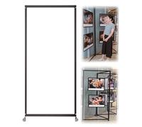 Picture Rail Movable Poster Artwork Display Stand - Adjustable Angle, Folding Picture Hanging System for Exhibitions and Advertising