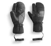 Picture Organic Clothing - Waterproof and breathable ski mittens - Sparks Mitts Black for Men in Leather - Size 9 Black 9