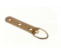 PICTURE STRAP FRAME HANGER WITH RING 3 HOLE EB BRASS PLATED H DUTY ( pack of 10 )