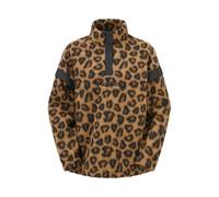 Picture - Women's Velora Printed 1/4 Fleece - Fleece jumper size XS, brown