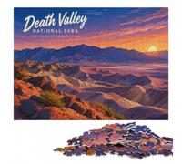 Picture Wood Puzzle, Adults, Death Valley National Park, 1000 Pieces | Jigsaw Puzzle Gift - visible image details for section-by-section building during indoor leisure.