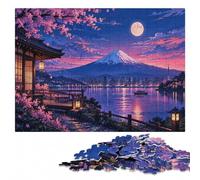 Picture Wood Puzzle, Adults, Tokyo Japan View Digital Art, 1000 Pieces | Section-by-section building - a simple way to organise the image over several sessions.