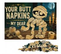 Picture Wood Puzzle, Adults, Your Butt Napkins My Dear, 1000 Pieces | Border-first building - a clear section-by-section approach on weekends.