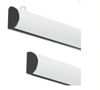 picturehangingdirect.co.uk Aluminium WHITE poster hanger gripper maps drawings hanging SILVER WHITE A1 A2 A3 A4 A0 1 Meter 120 CM 150CM 200CM B0 B1 B2 B3 B4 (1500MM (59.50 Inches), Aluminium Silver)