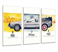 Pictures Camera Back to the Future, Cinema Total Size: 97 x 62 cm XXL, Multicoloured