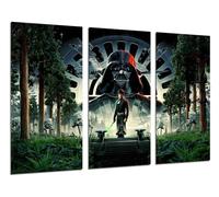 Pictures Camera Set of 3 Decorative Wall Posters, Living Room Decor, Modern, Bedrooms, Room, Star Wars, Darth Vader, Anakin Skywalker, Obi Wan Kenobi, Luke Skywalker, (97 x 62 cm)