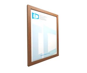 Pictures Prints Framing Medium Oak Wood Grain Effect Picture Frame Size 8 x 9 inch with Perspex - The City Range
