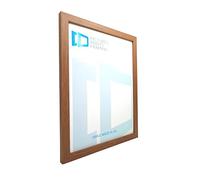 Pictures Prints Framing Medium OakGrain Effect Photo Picture Frame Size 25x25cm, with Glass - The City Range