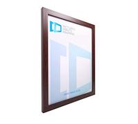 Pictures Prints Framing Walnut Wood Grain Effect Picture Frame Size 3.5 x 5.5 inch with Perspex - The City Range