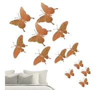 Pictures Wall Decor - Artistic Alloy Ensemble, Colorful Wing Shape Embellishment Series, Elegant Contemporary Home Accent Feature | For Lounge Patio Space Youth Retreat Washroom Butterfly