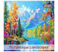 Picturesque Landscapes (Wall Calendar 2026 12 × 12 Inch) CALVENDO 12 Month Wall Calendar: From the gentle flow of rivers reflecting the first light of ... and splendor of the most beautiful natural