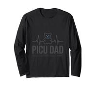 PICU Dad Smallest Patients Biggest Hands Pediatric ICU Tee Long Sleeve T-Shirt