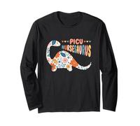PICU Nurse Dinosaur Pediatric Intensive Care Unit Design Long Sleeve T-Shirt