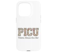 PICU Pediatric Intensive Care Unit Floral Nurse Pride Case for iPhone 15 Pro