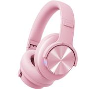 Picun B8 Headphones Wireless Bluetooth, 120H Bluetooth Headphone Over Ear with 3EQ Music Modes, Hands-Free Calls, Deep Bass Headphones for Travel Home Office Cellphone PC (Pink)
