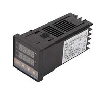Pid Temperature Controller, 0-1300℃ Alarm Digital LED Digital Temperature Controller Includes Rex C100 Controller K Thermocouple and 25A SSR for Industrial and Laboratory Use