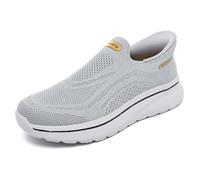 PiDaGlobal Men's Slip On Trainers Breathable Lightweight | Mesh slip-on sneakers for all-day comfort. Great for walking, work, light fitness and everyday casual wear.