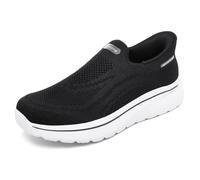 PiDaGlobal Men's Slip On Trainers Breathable Lightweight | Mesh slip-on sneakers for all-day comfort. Great for walking, work, light fitness and everyday casual wear.