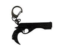 PIDAK Demon Hunter Metal Gun Keyring - 7 cm, Black, XL
