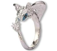 Pidak Dragon Adjustable Rings - Fantasy Zamak Design, Black Yellow Eyes or Silver Blue Eyes, Legendary Creatures Inspired Style, Zinc, No Gemstone