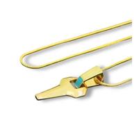 Pidak Future Cyber Necklace - Metal - Cosplay - Edge XL, Gold, Unisex, Cyberpunk Style, No Gemstone