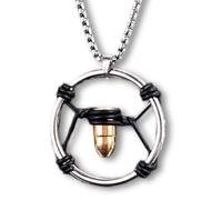 Pidak Project V Necklace of the Hero Star of the Cyber World - Bullet - Pendant Diameter 3.8 cm Chain 60 cm - Cosplay
