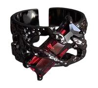 Pidak Sylus Stone Claw Adjustable Ring - 2 x 1 cm - Red or Amber Gem Version - Gothic Cosplay Style, Zinc, No Gemstone