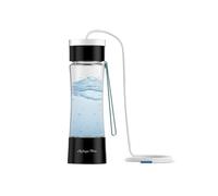 PIDAN TECH Portable Hydrogen Water Bottle - 450ml Rechargeable Molecular Hydrogen Infuser with SPE/PEM Tech - Alkaline Antioxidant Rich Water Generator for Health & Wellness Black